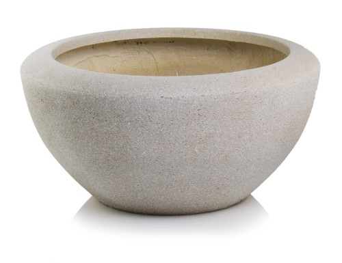  Donica z włókna ceramicznego , Ecolite, 88.027.50, kolor szary