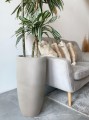  Donica z włókna ceramicznego , Ecolite, 88.059. 78, kolor szary (naturalny beton) - 6