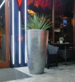  Donica z włókna ceramicznego , Ecolite, 88.055. 78, kolor srebrny - 3