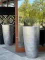 Donica z włókna ceramicznego , Ecolite, 88.055. 78, kolor srebrny - 4