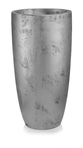  Donica z włókna ceramicznego , Ecolite, 88.055. 78, kolor srebrny