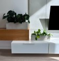  Donica z włókna ceramicznego , Ecolite, 88.062.60, kolor szary (naturalny beton) - 2