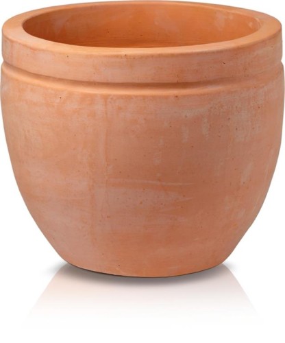  Donica z ceramiki nieszkliwionej , Tuscan, 75.201.49, kolor pomarańczowy (terakota)