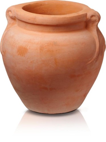  Donica z ceramiki nieszkliwionej , Tuscan, 75.209.31, kolor pomarańczowy (terakota)