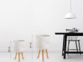  Osłonka doniczkowa z włókna ceramicznego na drewnianych nogach , Ecolite retro, 88.047.37, kolor szary - 5