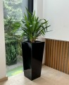  Donica z włókna szklanego , Fiberglass, 95.008.58, kolor czarny - 1