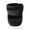  Osłonka doniczkowa z ceramiki szkliwionej  13cm-16h , Barcelona, 05.308.13, kolor czarny - 1