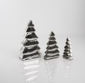  Figurka z ceramiki szkliwionej , Christmas, 02.671.18, kolor srebrny (lustrzany) - 3