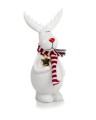  Figurka z ceramiki szkliwionej , Christmas, 38.032.14, kolor biały - 1