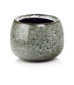  Osłonka doniczkowa z ceramiki szkliwionej  17cm-13h , Vintage, 05.343.17, kolor szary - 1