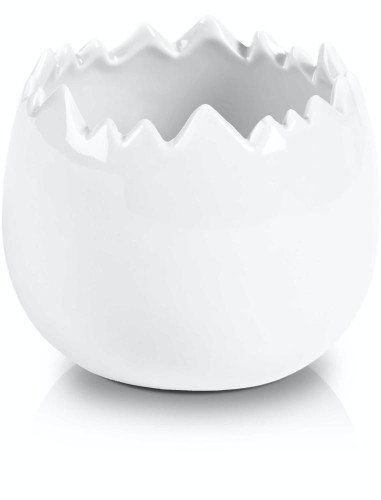  Osłonka doniczkowa z ceramiki szkliwionej , Easter, 02.484.11, kolor biały