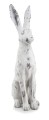    Liebre Fermin   figurka dekoracyjna  34x22cm-80h , Dekoracje, 920.031.80, kolor złamana biel z szarymi przebarwieniami - 1