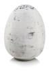   Poco grande bianco     jajko ceramiczne  , Dekoracje, 920.033.40, kolor złamana biel z szarymi przebarwieniami - 1