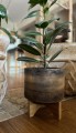   Cobrizo jardinera osłonka doniczkowa w zestawie z drewnianym stojakiem  , Domowe ogrody, 919.008.13, kolor miedziany - 3