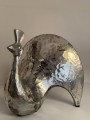   Pavo - ceramiczna dekoracja stojąca  , Dekoracje, 920.025.39, kolor srebrny - 5