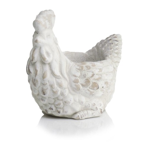   Gallina    figurka dekoracyjna  , Dekoracje, 940.009.17, kolor złamana biel z beżowymi przebarwieniami