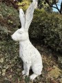    Liebre Fermin   figurka dekoracyjna  34x22cm-80h , Dekoracje, 920.031.80, kolor złamana biel z szarymi przebarwieniami - 3