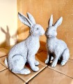   Conejo de Pascua uno   dekoracja ceramiczna  18x11cm - 27h , Dekoracje, 920.035.27, kolor szary - 5
