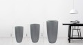  Donica z włókna ceramicznego , Ecolite, 88.066. 62, kolor szary ciemny - 8