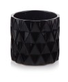  Osłonka doniczkowa ceramiczna  13cm-12h , Piano, 05.252.13, kolor czarny - 1