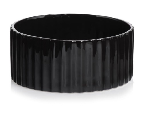  Osłonka doniczkowa ceramiczna  26cm-13h , Piano, 05.260.26, kolor czarny