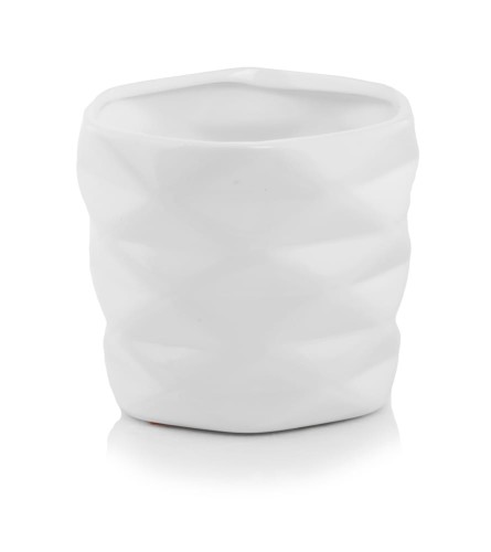  Donica ceramiczna 15cm-13h , Barcelona, 39.048.15, kolor biały