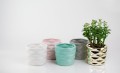  Donica ceramiczna 15cm-13h , Barcelona, 39.048.15, kolor biały - 3