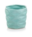  Donica ceramiczna 15cm-13h , Barcelona, 39.050.15, kolor miętowy - 1