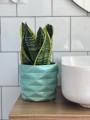  Donica ceramiczna 15cm-13h , Barcelona, 39.050.15, kolor miętowy - 2