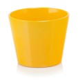  Donica ceramiczna 12cm-10h , Basic, 71.003.13, kolor żółty - 1