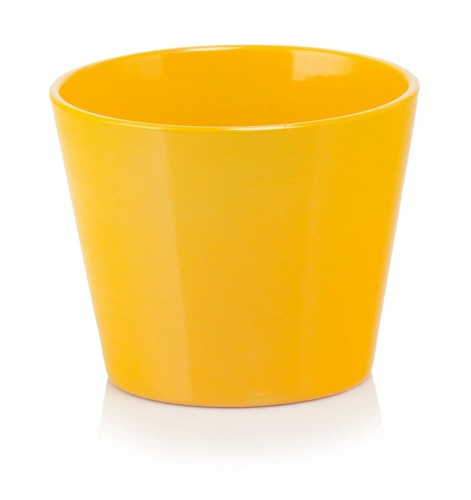  Donica ceramiczna 12cm-10h , Basic, 71.003.13, kolor żółty