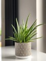  Donica z ceramiki nieszkliwionej 14cm-13h , Rustic, 05.192.14, kolor szary - 2