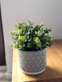  Donica z ceramiki nieszkliwionej 14cm-13h , Rustic, 05.192.14, kolor szary - 3