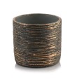  Donica ceramiczna 14cm-13h , Rustic, 05.195.14, kolor złoty (miedziany) - 1