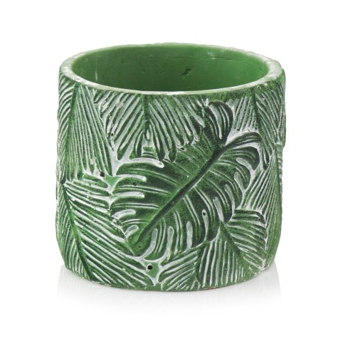 Donica ceramiczna 14cm-13h , Rustic, 05.209.14, kolor zielony