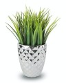  Donica ceramiczna 14cm-15h , Moon, 01.012.14, kolor srebrny (lustrzany) - 5