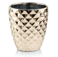  Donica ceramiczna 14cm-15h , Moon, 01.013.14, kolor złoty (lustrzany) - 1
