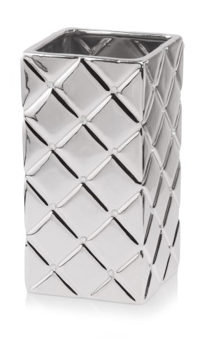  Wazon ceramiczny 14cm-26h , Moon, 02.710.26, kolor srebrny (lustrzany)