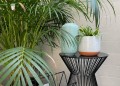  Donica ceramiczna 15cm-13h , Vintage, 05.183.15, kolor biały & brązowy - 2