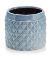  Donica ceramiczna 15cm-13h , Vintage, 05.284.15, kolor niebieski - 1