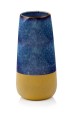  Wazon ceramiczny 13cm-27h , Vintage, 31.144.27, kolor granatowy, brązowy - 1