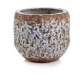  Donica ceramiczna 16cm-13 , Vintage, 44.019.16, kolor brązowy, niebieski - 1