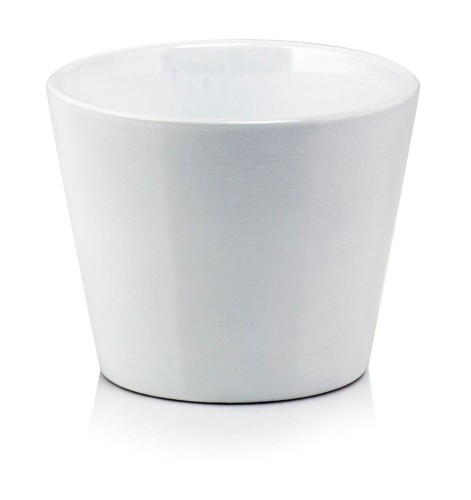 Donica ceramiczna 12cm-10h , Basic, 71.001.13, kolor biały