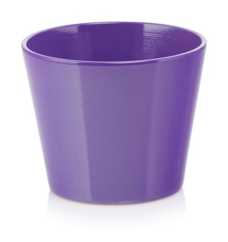  Donica ceramiczna 12cm-10h , Basic, 71.005.13, kolor ciemny fioletowy