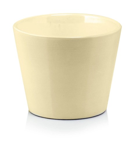  Donica ceramiczna 12cm-10h , Basic, 71.007.13, kolor kremowy