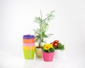  Donica ceramiczna 12cm-10h , Basic, 71.009.13, kolor różowy - 2