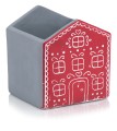   Palaos rojo    osłonaka doniczkowa  , Dekoracje, 930.033.14, kolor czerwony, biały, szary - 1