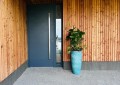  Donica z ceramiki szkliwionej    , Ogrodowe szkliwione, 28.055.70, kolor turkusowy - 2