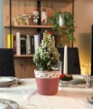  Donica ceramiczna 14cm-12h , Christmas, 39.063.14, kolor biały, czerwony - 2