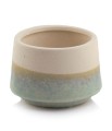   Benigno potera   osłonka doniczkowa   14cm-9h , Domowe ogrody, 922.010.14, kolor krem z jasną zielenią - 1